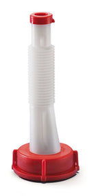 TE91.1 Tubo de salida flexible con tapa a presión, de HDPE, Hilo DIN 51