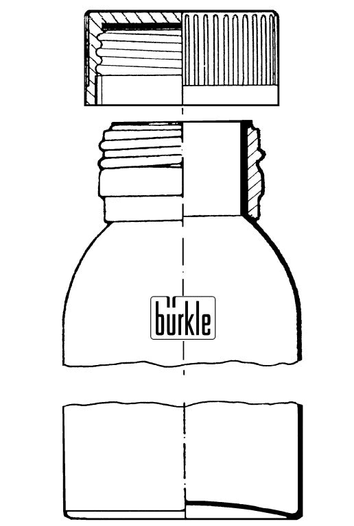 0327-0300 Botella de aluminio con tapón de rosca, homologación UN, 300 ml
