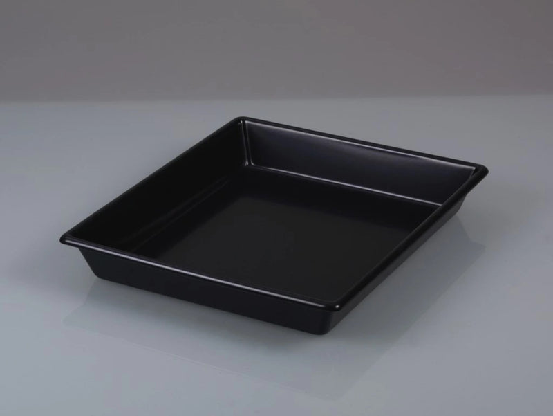 4203-3010 Bandeja negra de PVC con fondo liso, 11x16 cm