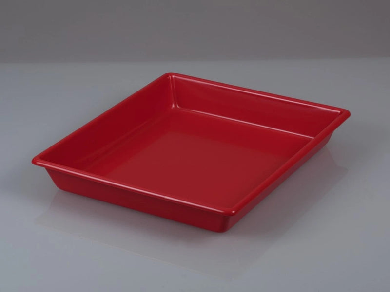 4203-2050 Bandeja roja de PVC con fondo liso, 51x61 cm