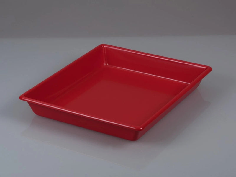 4203-2030 Bandeja roja de PVC con fondo liso, 31x41 cm - Quimivitalab