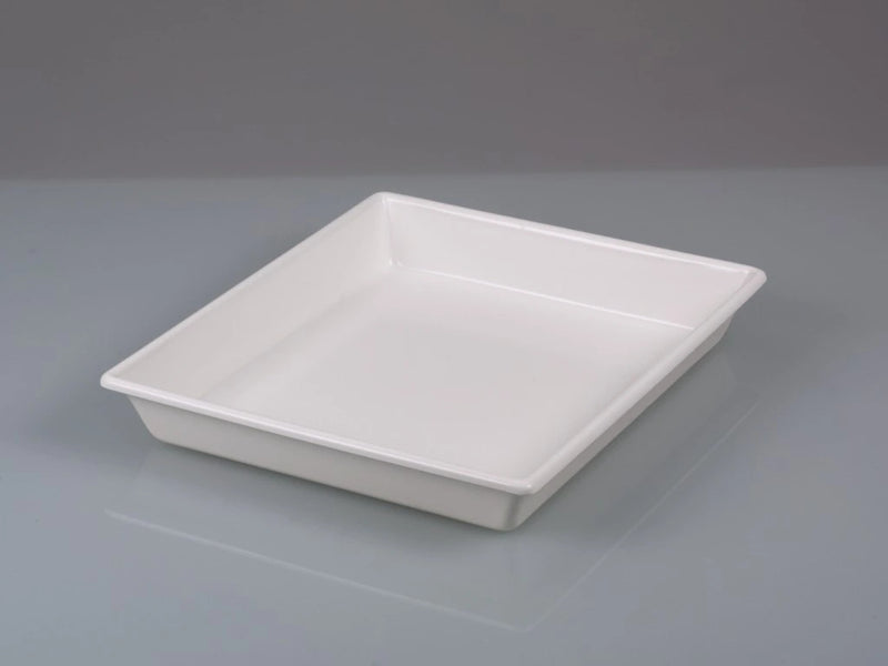 4203-1040 Bandeja blanca de PVC con fondo liso, 42x51 cm