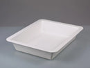 4207-1040 Bandeja blanca de PVC con fondo liso, 42x51 cm