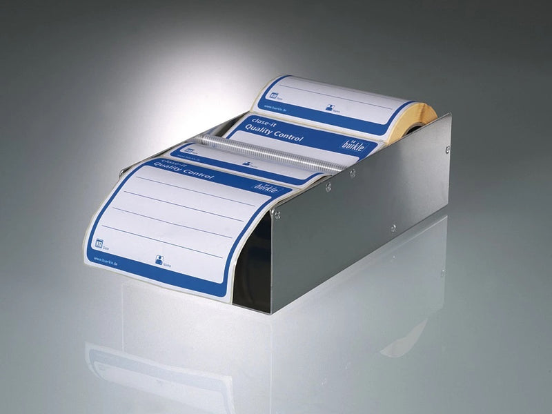 5303-3018 Etiquetas selladoras close-it Maxi food & pharma, 150x150 mm, blanco - rollo de 250