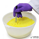 8017H-30S Cuenco blanco de HDPE estéril para mezclas, 3000ml. (15 uds)