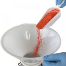 8111H-200 Embudo de polvo desechable, HDPE, Ø200mm, Øpico 40 mm (10 uds)