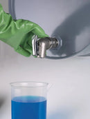 0535-0020 Llave de acero inoxidable para barril, rosca R 3/4 Zoll, cierre automático