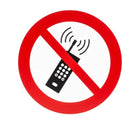 YX42.1 Señal de prohibido usar teléfonos móviles, adhesiva de doble cara - Quimivitalab