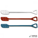 8331R-1 Pala agitadora roja, PP, con agujeros, 1200 mm. hoja de 290x133 mm - Quimivitalab