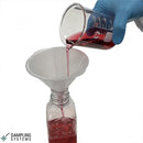 8022P-350  Embudo de PP para liquidos, resistente a químicos, diametro 350 mm, pico 52 mm