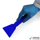 8785B-75S Raspador azul de PP estéril, ancho de hoja 75 mm (100 uds)