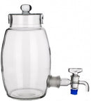 004.952 Barril de vidrio de borosilicato con tapa y grifo esmerilado NS 29/32, 3000 ml - Quimivitalab