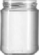 008.500 Bote de vidrio a rosca de 500 ml con tapa twist-off 77 metálica (15 uds) - Quimivitalab