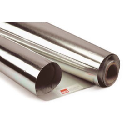 0193.1: Lámina de protección térmica autoadhesiva. Papel de aluminio de 0.05 mm An. 50 cm a +80 ° CL 5 m. 1 roll - Quimivitalab