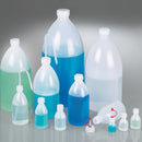 0302-1000 Botella redonda de cuello estrecho con tapón de rosca LDPE 1000 ml - Quimivitalab