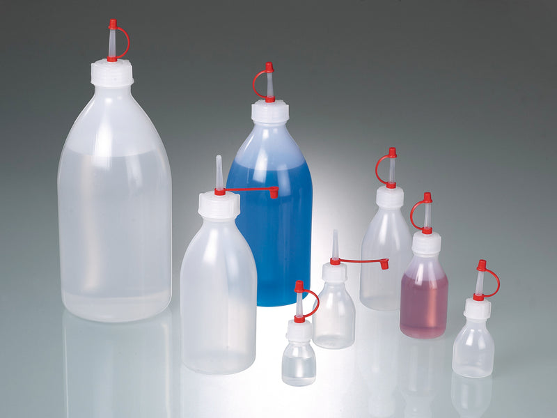 0306-1000: Botella cuentagotas  LDPE  1000 ml  con capuchón. - Quimivitalab