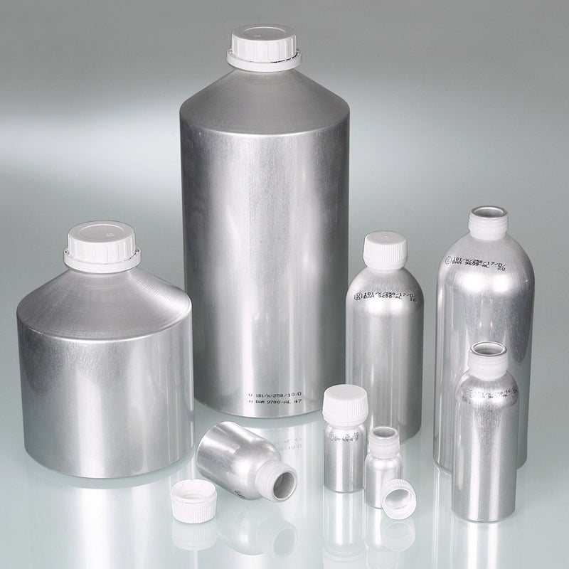 0327-5600 Botella de aluminio con tapón de rosca, homologación UN 5600 ml - Quimivitalab