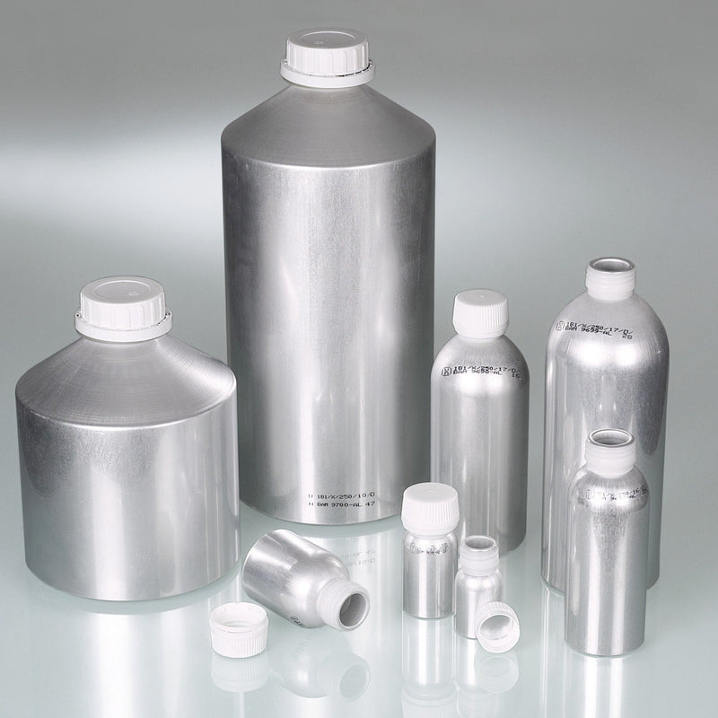 0327-0038: Botella de aluminio  AL 99 5  38 ml  con tapón. - Quimivitalab