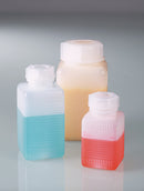 0338-1000 Frasco cuadrado de cuello ancho HDPE transparente 1000 ml - Quimivitalab