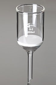 035.001 Embudo con placa filtrante, 35 ml de capacidad, vidrio de borosilicato - Quimivitalab