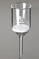 035.002 Embudo con placa filtrante, 80 ml de capacidad, vidrio de borosilicato - Quimivitalab