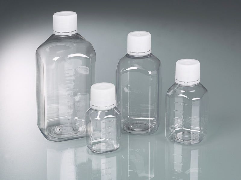 0370-0125: Botella para laboratorio PET estéril  125 ml. - Quimivitalab