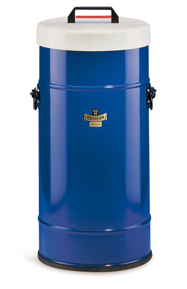 1100.1 Termo Dewar grande, 32 C, metal revestido de azul 14 litros - Quimivitalab