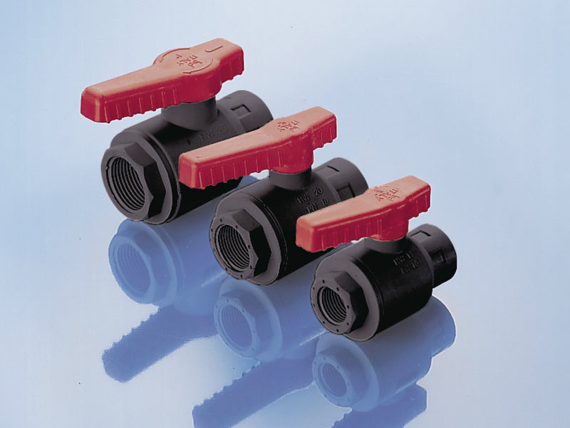 0500-8003 Llave de rótula barril PP 3/4" interior/interior, DN 20 mm- Quimivitalab