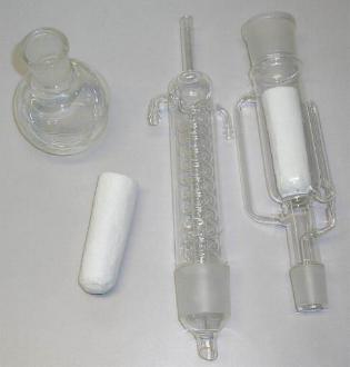 064.250 Extractor Soxhlet 250 ml con esmerilados 55/40 y 29/32, completo - Quimivitalab