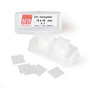 0657.2 Cubreobjetos de vidrio de borosilicato 18 x 18 mm, grosor 1 (1000 uds) - Quimivitalab