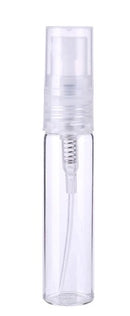 071.003-BT Mini frasco de vidrio en forma tubo de 3 ml con tapa vaporizadora (50 uds) - Quimivitalab