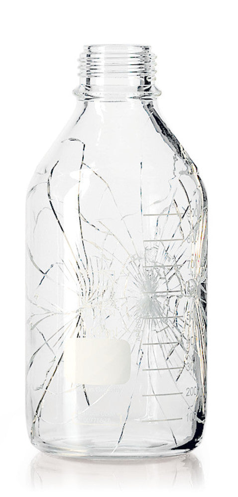 1077.1: Frasco con tapón de rosca DURAN Protect vidrio transparente, 500 ml- Quimivitalab