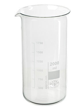178.950-A Vaso de precipitados 2000 ml forma alta SIMAX, vidrio borosilicato 3,3 (2 uds) - Quimivitalab