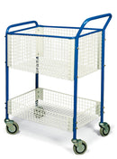 1927.1: Carro con estantes, Material: Acero, Cestas cubiertas con plástico blando (1 ud.) - Quimivitalab