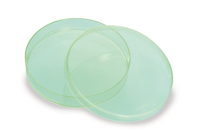 1A0Y.1 Placas de Petri con orificios de ventilación, verdes (480 uds) - Quimivitalab