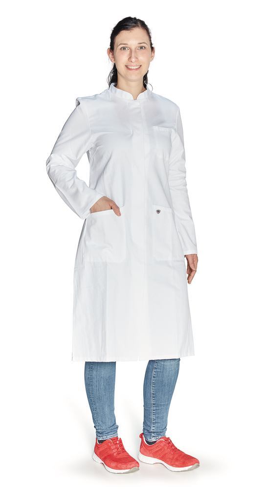 1AC6.1 Bata de laboratorio mujer 1614 100% algodón, Talla mujer: 50 - Quimivitalab