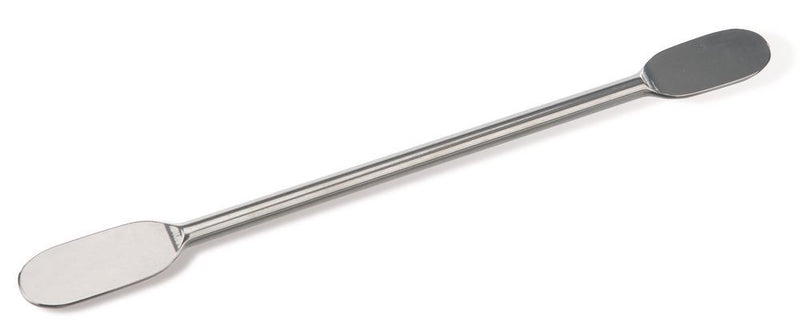 1C57.1 Espátula doble de acero inoxidable para mortero, longitud total 150 mm, ancho hoja 20 mm - Quimivitalab