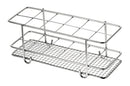 1C6L.1 Soporte de acero inoxidable para 12 tubos de ensayo de Ø 30 mm- Quimivitalab