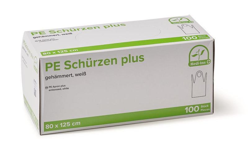 1CYP.1 Delantal desechable de PE en caja dispensadora de 100 unidades - Quimivitalab