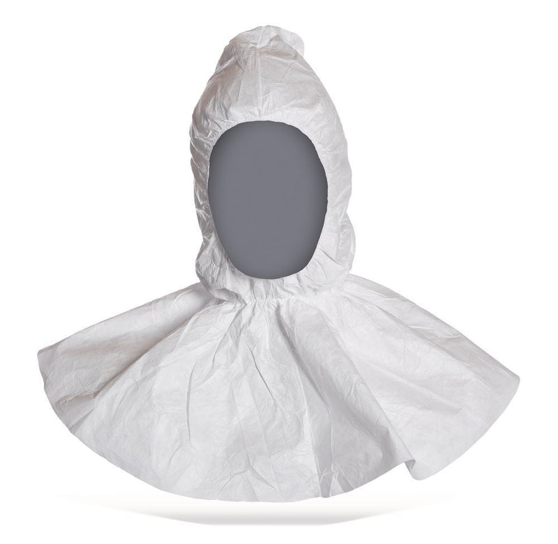 1HXK.1 Capucha de protección, tipo campana modelo TYVEK® 500 PH30, blanca (25 uds) - Quimivitalab