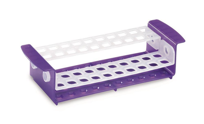 1LN4.1 Gradilla multitubo ONERACK para tubo Ø 10-30 mm color violeta- Quimivitalab