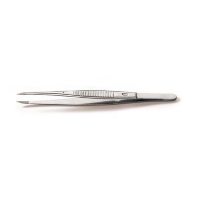 2801.1: Pinzas quirúrgicas de punta recta hechas de Remanit 4301 longitud 115 mm. 1 pc(s) - Quimivitalab