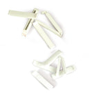 2775.1 Clips de cierre Spectra/Por ® con pesos, 35 mm, color blanco (10 uds) - Quimivitalab