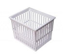 500.002 Cesta blanca de rejilla fabricada en polipropileno de 160x160x160 mm