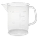 505.500 Jarra con asa fabricada en polipropileno, graduación en relieve, 500 ml (3 uds.) - Quimivitalab