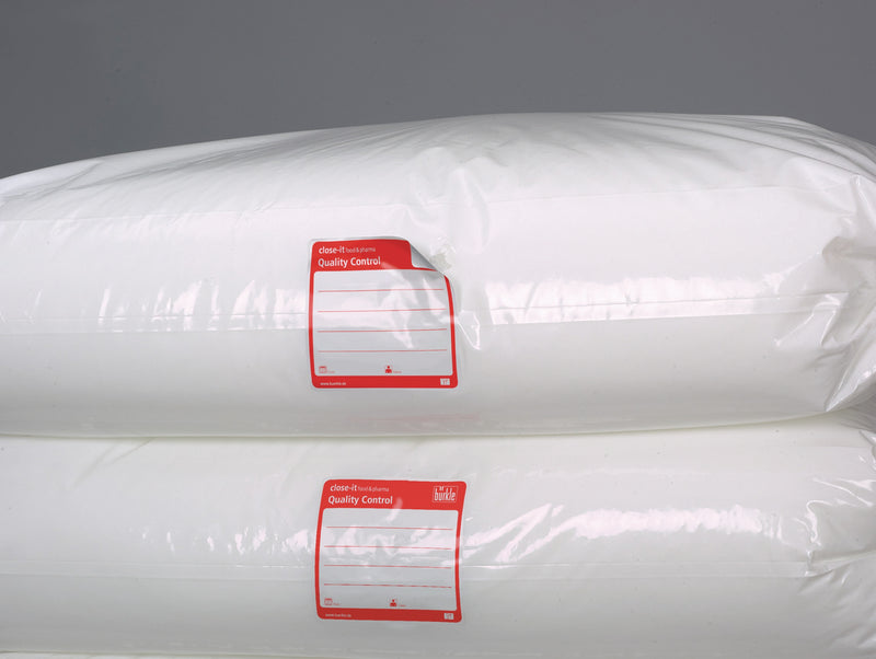 5303-3018 Etiquetas selladoras close-it Maxi food & pharma, 150x150 mm, blanco - rollo de 250 - Quimivitalab