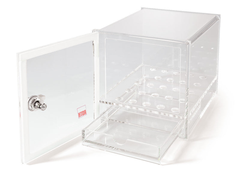 6121.1: Caja de secado ROTILABO®, PMMA, transparente.  175 mm - Quimivitalab