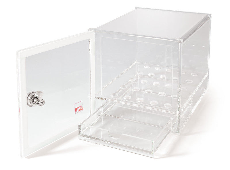 6123.1: Caja de secado ROTILABO®, PMMA, transparente.  305 mm - Quimivitalab