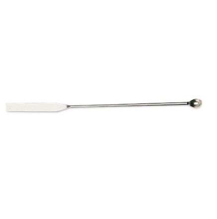 6186.1 Espátula de microcuchara, Forma de cuchara, 5 mm, 150 mm, acero inoxidable - Quimivitalab