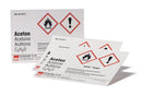 8416.1: Etiqueta química SEKUROKA® , Acetona, 105x75mm (10 ud) - Quimivitalab